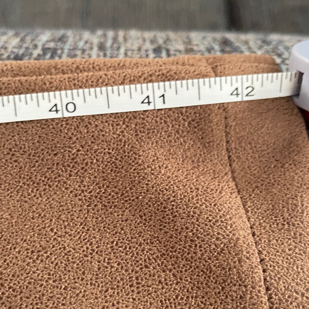 NWT...Forever 21 Brown Boot Cut Suede-Look Pants - Picture 10 of 12